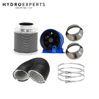 Phresh Hyper Mixed Flow Fan w/ Speed Control 125MM (5" Inch) + 200CFM Carbon Filter + 5M Duct