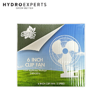 Gardis 6" Pro Non-Oscillating Grow Tent Grip Clip-On Fan