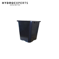 Square Black Pot Bucket - 18L | Diameter 290MM | Height 300MM