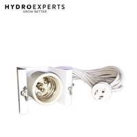 E39/40 Lamp Holder with Round Earth Light Socket - 4M Cable | HID