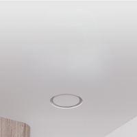 Round Ceiling Frameless White Diffuser - 100MM | Paintable Air Outlet