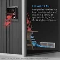 AC Infinity Shutter Exhaust Ventilation EC Fan Airlift T10 - 250MM (10