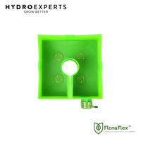 [6] x FloraFlex Square Flood & Drip Shield w/ Quicker Drippers - 150MM (6