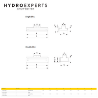 Fantech Double Slot Linear Slot Grille - [Colour: White] | 150MM