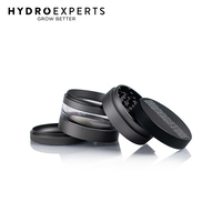Kannastor 4 Piece Solid Top Jar Body Herb Grinder - Gunmetal [Size: 56MM]