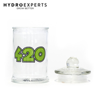 Stash Jar 420 - 150ML | Clear Glass Jar | Herb Storage