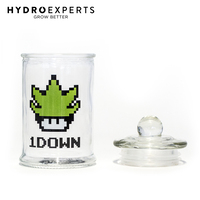 Stash Jar 1 Down - 150ML | Clear Glass Jar | Herb Storage