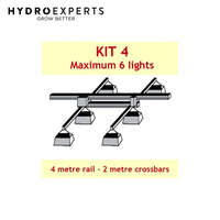Jupiter II Light Mover Kit 4: Suit 2 to 6 Lights w/ 4 Meters Rail & X Bar & Motor Unit