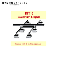 Jupiter II Light Mover Kit 6: Suit 2 to 6 Lights w/ 3 Meters Rail & X Bars & Motor Unit
