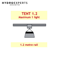 Jupiter II Light Mover Tent 1.2 (Designed for 1 light to suit 1.2M x 1.2M x 2M Grow Tent)