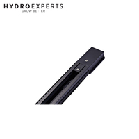 Ceiling Track For LED Grow Light Bulbs - 1M | Black