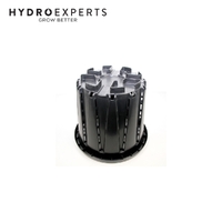 Anti-Root Spiral Round Garden Black Pot with Fleet - 28L [Number of Pots: 1]