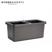 Plastia Berberis DUO 80CM Self-Watering Flower Box - Grey