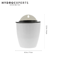 Self Watering Wall Mounted Basket - White