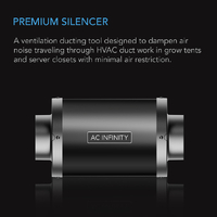 AC Infinity Inline Duct Silencer - 100MM (4
