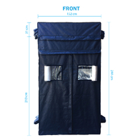 Hydroponics Grow Tent - 152CM x 152CM x (213CM - 244CM) | Height Adjustable