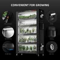 Spider Farmer 6 Tier Plant Stand with Grow Lights - 110 x 40 x 180CM | 220W | 1680D Tent