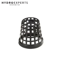 [10] x Teku Black Plastic Mesh Net Pot - 50MM