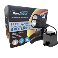 PondMAX 1 LED Pond & Garden Spotlight w/ Transformer Kit - 1.8W | 12V | DC