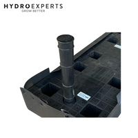 WaterUps Black Inlet Pipe and Cap - 0.33 x 0.05M | Designed for Wicking Cells