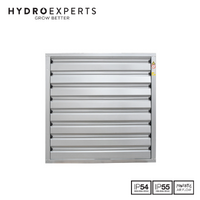 Fantech High Volume Galvanised Steel Wall Fan - HVE125 | 1250MM | 1 Phase | w/ Backdraft Dampers