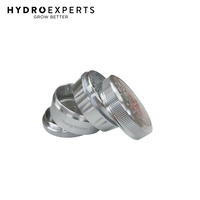 Sharpstone Clear Top Herb Grinder - 4 Layer | 64MM | [Colour: Silver]