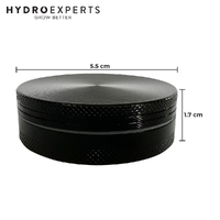 Black Aluminium 2pc Grinder - 55MM