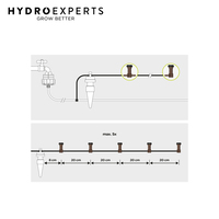Blumat Drip System Distribution Dripper Support Sticks - 10 Packs