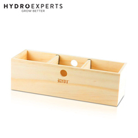 Ryot 3 Glass Jar Box w/ Beech Lid - [Colour: Clear]