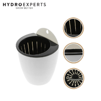 Self Watering Wall Mounted Basket - White