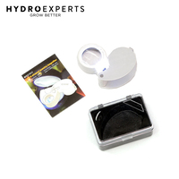 Magnifying Loupe & Illuminated Microscope with LED Illuminator - 40X-25MM