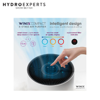Winix Compact 4 Stage Air Purifier | 3 Fan Speeds | HEPA Filtration