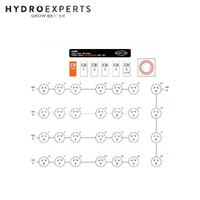 Hortitek Light Management Unit (LMU) - 24 Outlet + 4 Live | 12 On/Off | 63A | 1 Phase