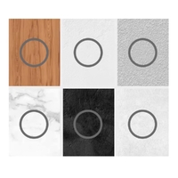 Round Ceiling Frameless White Air Diffuser - 200MM (8“ Inch) | Paintable Air Vent