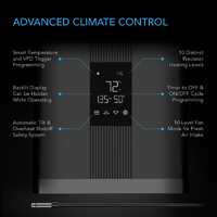 AC Infinity Environmental Plant Heater Thermoforge T3 – Smart VPD Controls | 10 Heat Levels | 530W