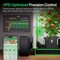 Vivosun AeroFlux W70 Grow Tent Heater - 700W | VPD Control | App Smart Heater