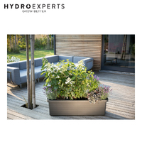 Plastia Berberis TRIO 120CM Self-Watering Flower Box - White