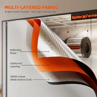 Spider Farmer Indoor White Grow Tent - 90 x 90 x 180CM Pro | 2000D