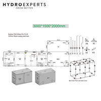 BudBox Pro Silver (Mylar) Indoor Grow Tent - Pro XXL Plus | 300 x 150 x 200CM