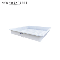 Stealth Flood Tray - 4 x 4 ft | White | 4MM Thickness | Food Grade ABS Plastic