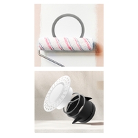 Round Ceiling Frameless White Diffuser - 100MM | Paintable Air Outlet