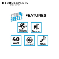 Hydro Breeze Oscillating Wall Mount Fan V2 - 16