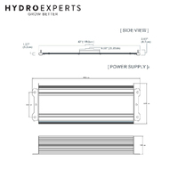 Powerplant Bar LED Grow Light ECO - 720W | 2.8 umol/J | Dimmable | IP66