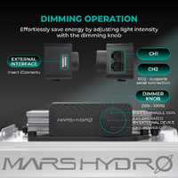Mars Hydro LED Grow Light TSL 2000 - 300W | 2.6 umol/J | Dimmable