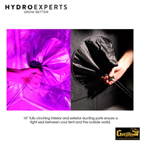 Gorilla Grow Hydroponic Tent GGT44 - 122CM x 122CM x (213CM - 244CM) Infrared Blocking