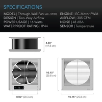 AC Infinity Room To Room EC Fan - 200MM (8