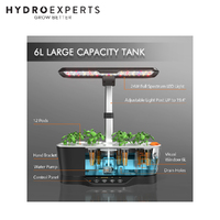 Spider Farmer Smart G12 Hydroponic Growing System with LED Grow Light - 12 Pods