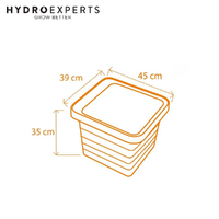 Plastia Berberis UNO 45CM Self-Watering Flower Box - White