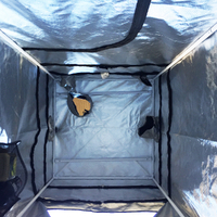 Hydroponics Grow Tent - 91CM x 91CM x (213CM - 244CM) | Height Adjustable