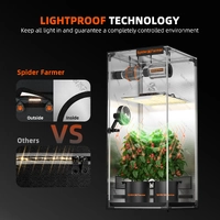 Spider Farmer Indoor Grow Tent - 90 x 90 x 180CM | 1680D | SBS Zipper